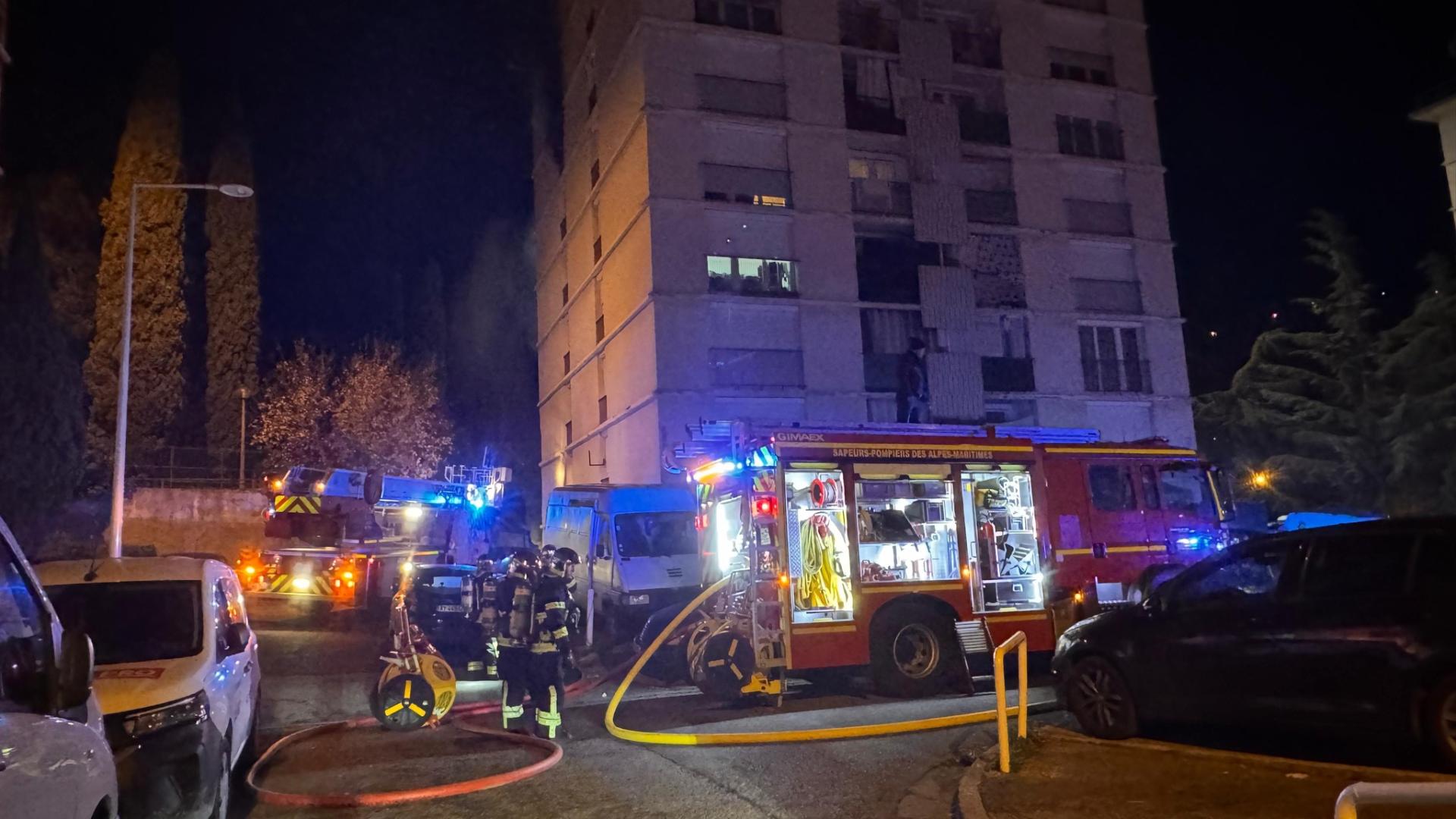 Incendie Henri Sappia 2025, Pompiers de Nice